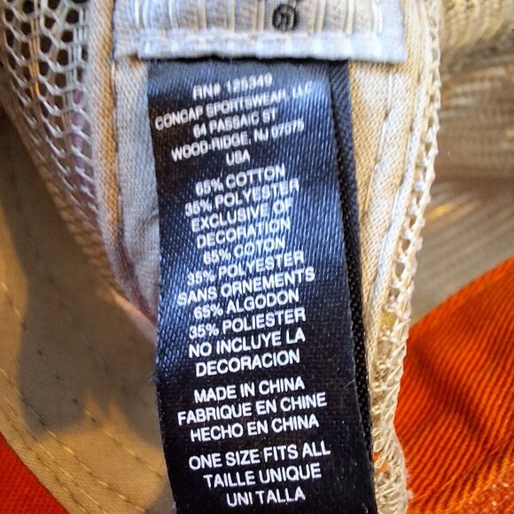 Kubota Tractor Mesh Hat Cap Gray & Orange Trucker Cap Adjustable - Picture 7 of 7